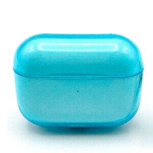 NWT Transparent NEON BLUE Silicone Case for Apple Airpods Pro 2